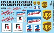 Gofer Racing Models Decals Models Decals 11066 Delivery Van Decals- FedEx, UPS and more 1:25