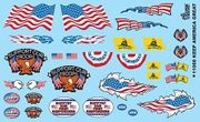 Gofer Racing Models Decals 11068 US Flags & Banners Decals 1:25