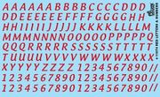 Gofer Racing Models Decals 11074 3/8" Red Letters & Numbers Decals 1:25