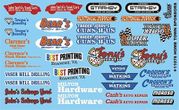 Gofer Racing Models Decals 11076 Hometown Sponsors Logos Decals 1:25