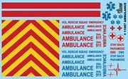Gofer Racing Models Decals 11087 Ambulance Decals 1:24