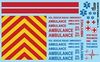 Gofer Racing Models Decals 11087 Ambulance Decals 1:24 Gofer Racing Models Decals 11087 Ambulance Decals 1:24