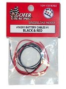 Gofer Racing Models Decals 16201 Battery Cables Black & Red