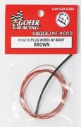 Gofer Racing Models Decals 16210 Brown Plug Wire 2ft w/Plug Boot