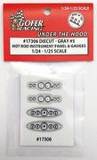 Gofer Racing Models Decals 17306 Hot Rod Instrument Panel & Gauges White #2