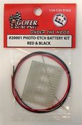 Gofer Racing Models Decals 20001 Photo Etch Battery Kit Red & Black