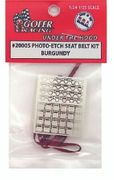 Gofer Racing Models Decals 20005 Photo Etch Kit Burgandy Seatbelt