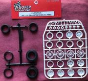 Gofer Racing Models Decals 51141 Dragster Wheels & Tires 1:24