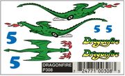 PineCar 308 Dry Transfer Decals - DragonFire