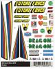 PineCar 316 Dry Transfer Decals - Drag Racer