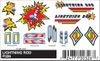 PineCar 326 Stick On Decals - Lightning Rod