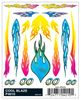 PineCar 4010 Dry Transfer Decals - Cool Blaze