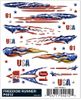 PineCar 4012 Dry Transfer Decals - Freedom Runner