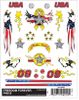 PineCar 4019 Dry Transfer Decals - Freedom Forever