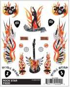 PineCar 4020 Dry Transfer Decals - Rock Star