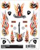 PineCar 4020 Dry Transfer Decals - Rock Star