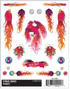 PineCar 4021 Dry Transfer Decals - Free Bird