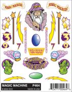 PineCar 464 Stick On Decals - Magic Machine