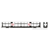 Rapido Trains 1024002 HO NSC 89' Bi-Level Autorack: CPR - Script w/ large panel: 6-Pack