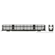 Rapido Trains 1024006 HO NSC 89' Bi-Level Autorack: CN Rail - Late w/ mesh: 6-Pack