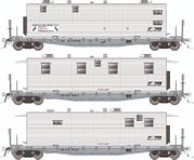 Rapido Trains 138109 HO F30A 50' Flat Car w/Camp Van: NS - MOW: 3-Pack #2