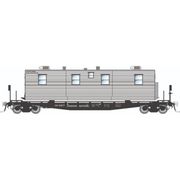 Rapido Trains 138111 HO F30A 50' Flat Car w/Camp Van: CN - MOW: 3-Pack
