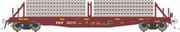 Rapido Trains 138304 HO F30D 50' Tie Car: BNSF - MOW: 6-Pack #2