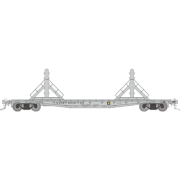Rapido Trains 138401 HO F30D 50' Rail Flat Car : ATSF - MOW: 6-Pack