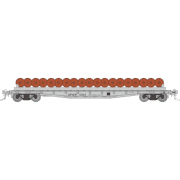 Rapido Trains 138507 HO F30D 50' Wheel Flat Car: SP - MOW: 3-Pack