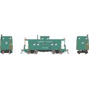 Rapido Trains 144042 HO Northeastern-style Steel Caboose: Lehigh Valley / Green Scheme / Duryea Frame / Single Square End Windows: #95027