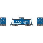Rapido Trains 144105 HO Northeastern-style Steel Caboose: Conrail / Solid Frame / Porthole End Windows: #18652