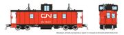Rapido Trains 166026 HO HS Caboose: CN - As-delivered Red/Orange Steps: #79311
