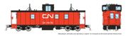 Rapido Trains 166027 HO HS Caboose: CN - As-delivered Red/Orange Steps: #79316