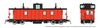 Rapido Trains 166097 HO HS Caboose: Painted/Unlettered - Red