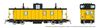 Rapido Trains 166098 HO HS Caboose: Painted/Unlettered - Yellow