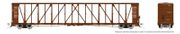 Rapido Trains 174010 HO NSC Centerbeam Flatcar: CNIS - Brown: 6-Pack
