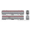 Rapido Trains 176029 HO Business Set: Econo Baggage + Power Car w/ Snd - Scarlet Stripe: #298 + 295