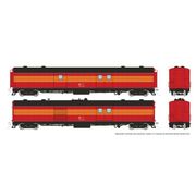 Rapido Trains 176030 HO Business Set: Econo Baggage + Power Car w/ Snd - Daylight Scheme: #298 + 295