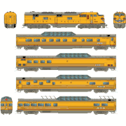 Rapido Trains 210014 HO Scale Train of Tomorrow Set Union Pacific "City of Seattle" Set (EMD E7A and 4 Cars) DC/DCC/Sound Rapido Trains 210014 HO Scale Train of Tomorrow Set Union Pacific "City of Seattle" Set (EMD E7A and 4 Cars) DC/DCC/Sound