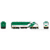 Rapido Trains 222053 HO Scale Miami TriRail (APCU) (Green/White) DC/Silent Version Road # 904