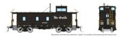 Rapido Trains 225007 HO D&RGW End Cupola Steel Caboose w/ Early Mods: Black Scheme: #01401