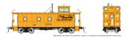 Rapido Trains 225019 HO D&RGW End Cupola Steel Caboose w/ Post-War Mods: Action Road Scheme: #01428