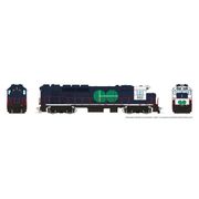 Rapido Trains 34503 HO Scale GP40TC Locomotive DC/DCC/Sound Version GO Transit (Blue Scheme) (Blue/White/Black) # 602
