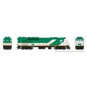 Rapido Trains 34506 HO Scale GP40TC Locomotive DC/DCC/Sound Version GO Transit (Green/White) # 9804