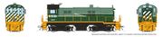 Rapido Trains 36004 HO MLW S-13 (DC/Silent): BCR - Green Lightning Stripe Scheme: #1001