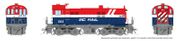 Rapido Trains 36506 HO MLW S-13 (DC/DCC/Sound): BCR - Red/White/Blue Hockey Stick: #503