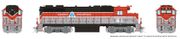 Rapido Trains 38542 HO EMD GP38 w/ext cab (DC/DCC/Sound): BAR - Red/Grey/Black: #91