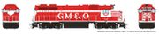 Rapido Trains 38557 HO EMD GP38 (DC/DCC/Sound): GM&O - Red & White Stripe: #709