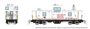 Rapido Trains 510050 N Scale Wide Vision Caboose: Canadian Pacific Railway - Engineering (White/Black) Road # 420991
