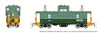 Rapido Trains 510053 N Scale Wide Vision Caboose: British Columbia Railway - Two Tone Green Road # 1870 (Green/Yellow)